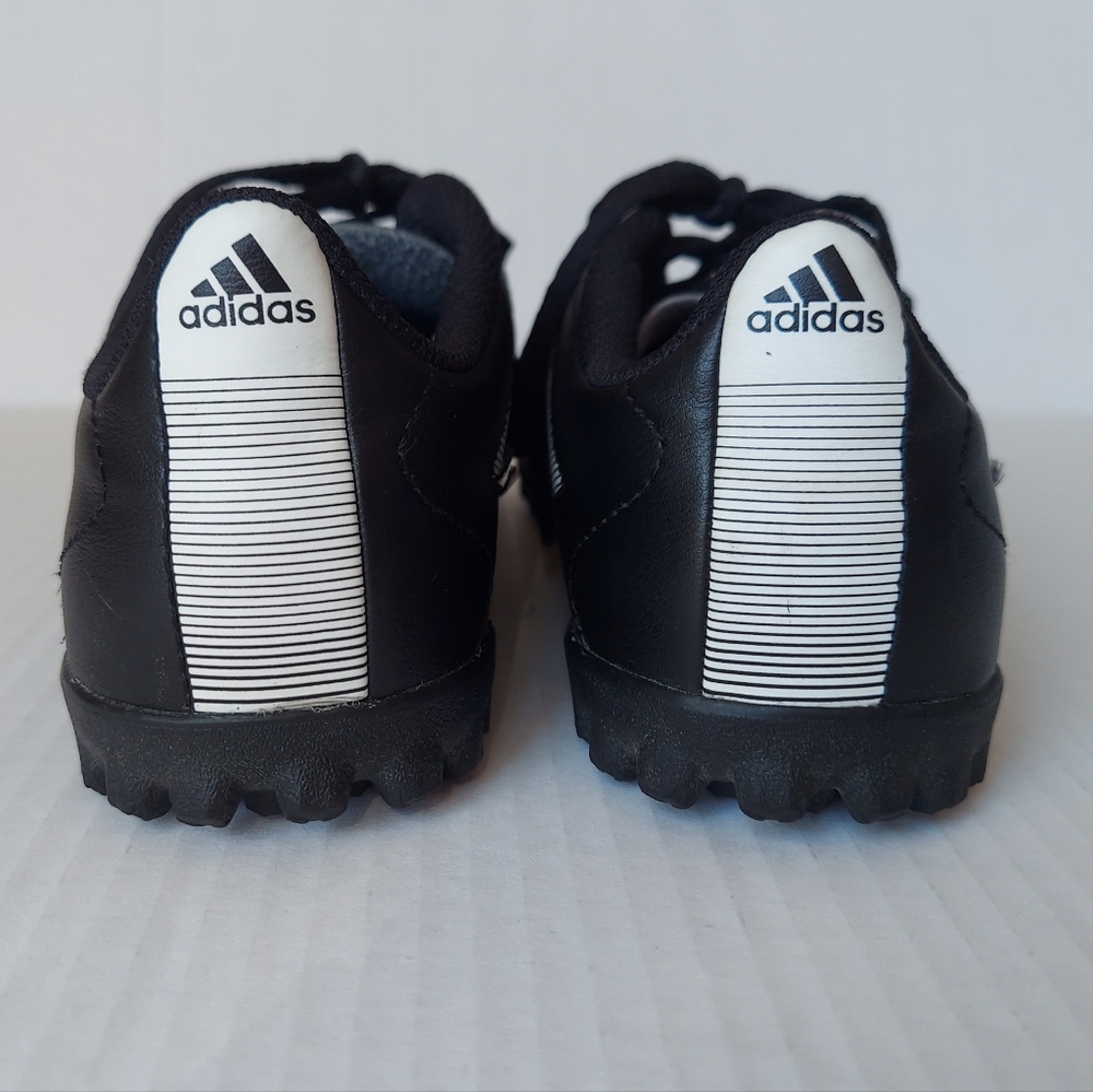 Adidas Soccer Cleats, Size 2.5 Youth, Black/ White Stripes, Unisex, VGUC! - Picture 4 of 8